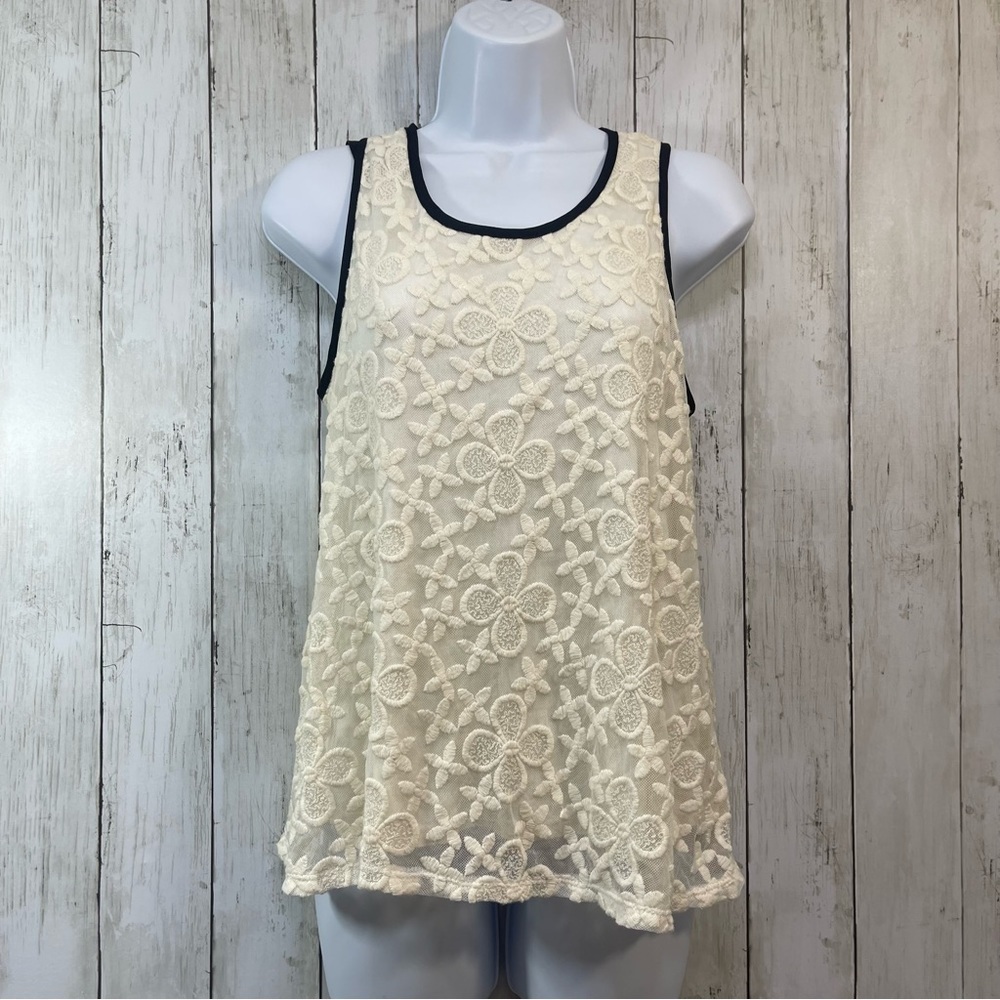 Max + Riley Lace Open Back Tie Bow Blouse Extra Large